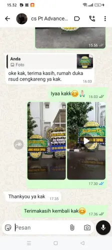 Testimonial Papan Bunga Pernikahan palu barat