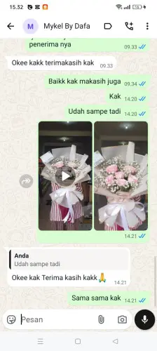 Testimonial Buket Bunga palu barat