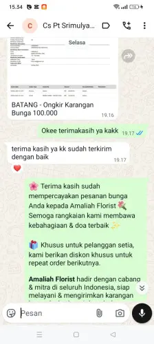 Testimonial Papan Bunga palu barat