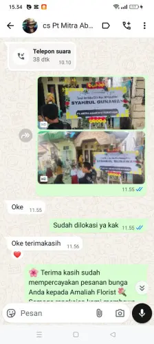 Testimonial Papan Bunga palu barat