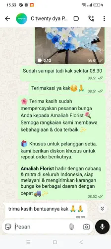 Testimonial Standing Flower palu barat